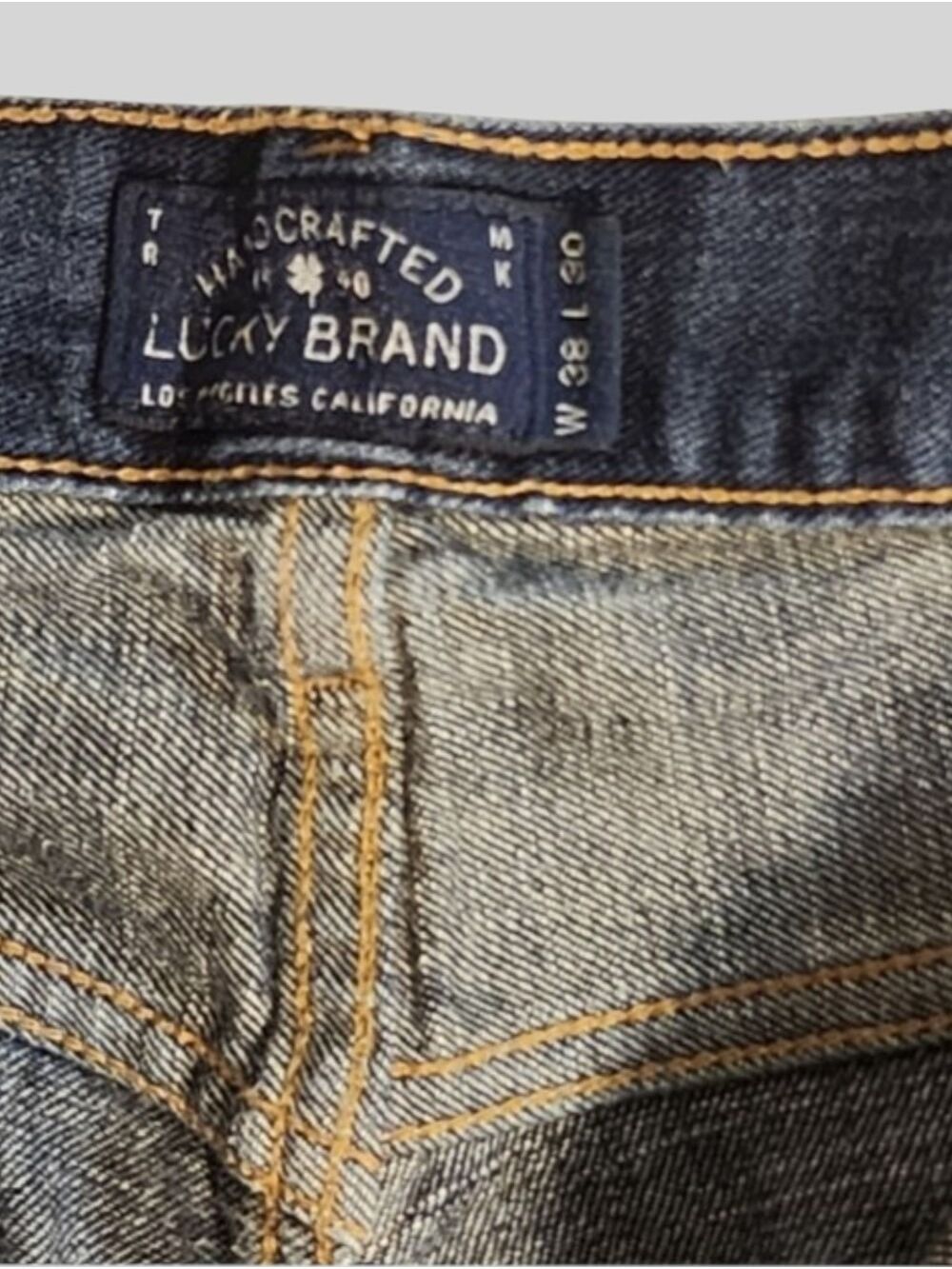 Lucky Brand 121 Heritage Slim Jeans W38 L30 Coastal Dadcore Denim - Picture 6 of 10